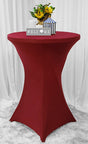 Cocktail Spandex Table Cover 30x42 Apple Red