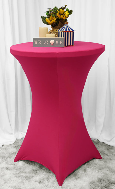 Heavy Duty 220 GSM Elastic Spandex Cocktail Table Cover