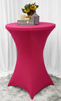 Cocktail Spandex Table Cover 36x42 Fuchsia