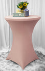 Cocktail Spandex Table Cover 36x42 Blush Pink