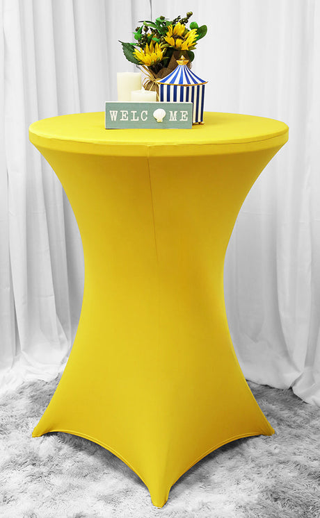 Cocktail Spandex Fitted Table Cover 220 GSM Heavyweight Stretch