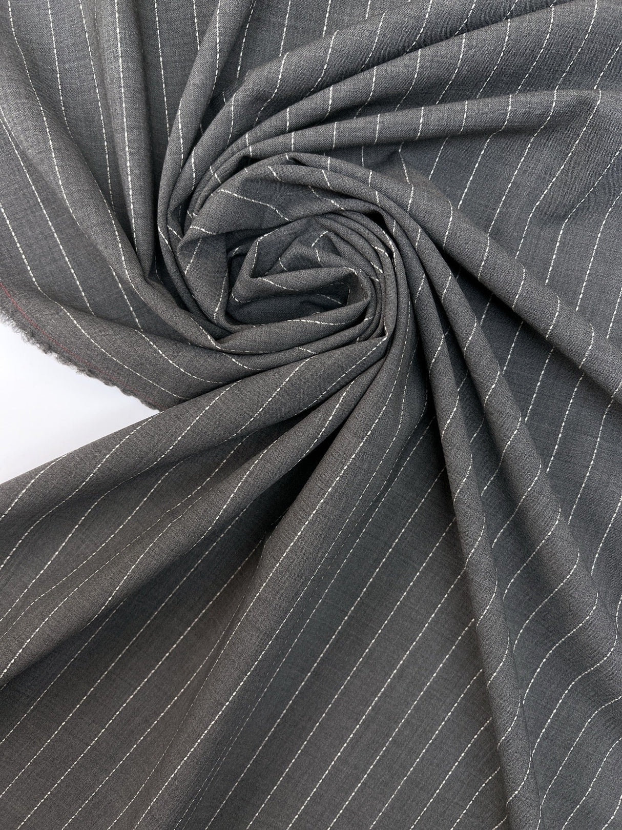 Virgin Wool Striped Suit Fabric