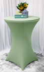 Cocktail Spandex Table Cover 36x42 Sage Green