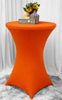 Cocktail Spandex Table Cover Orange