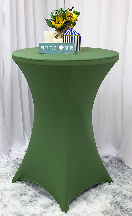 Cocktail Spandex Fitted Table Cover 220 GSM Heavyweight Stretch