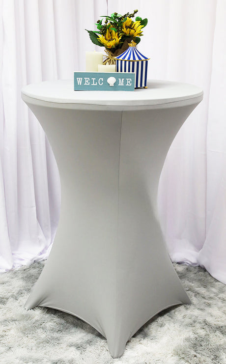 Heavy Duty 220 GSM Elastic Spandex Cocktail Table Cover