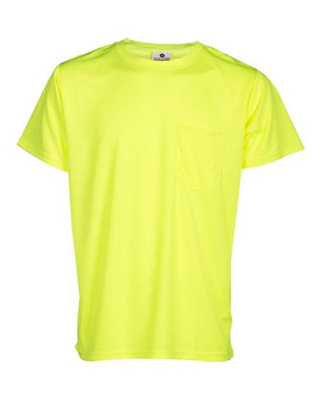 Kishigo Unisex Microfiber Polyester T-Shirt with Pocket