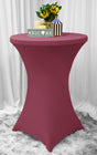 Cocktail Spandex Table Cover 36x42 Sangria