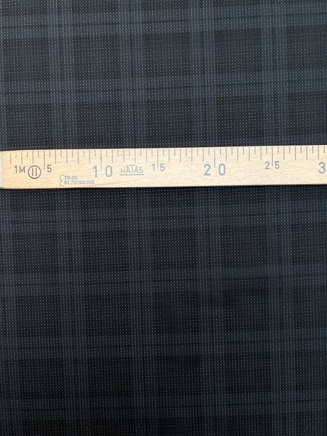 Polyamid Checked Fabric Blue Black