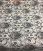 Charcoal Damask Chenille Fabric - Charcoal Damask Pattern, 56" Width (1 Yard)