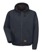 Blended Duck Zip-Front Hooded Jacket