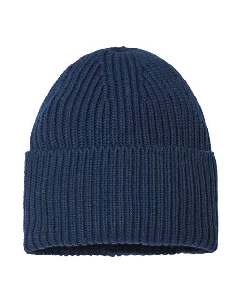 Sustainable Chunky Rib Cuffed Beanie