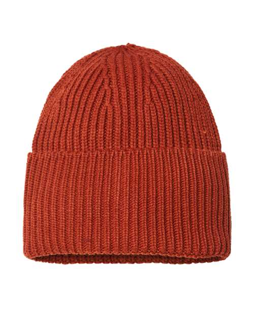 Sustainable Chunky Rib Cuffed Beanie