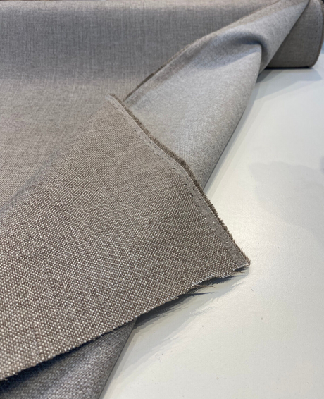 Sunbrella Verona Mushroom Solution Dyed Acrylic Fabric - Solid Mushroom, 56" Width (By The Yard)