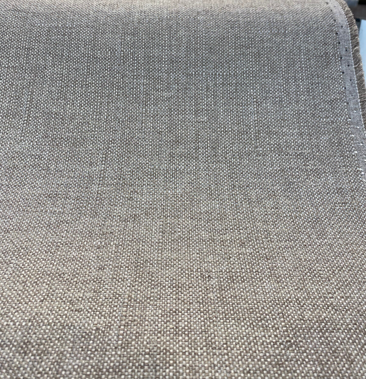 Sunbrella Verona Mushroom Solution Dyed Acrylic Fabric - Solid Mushroom, 56" Width (By The Yard)