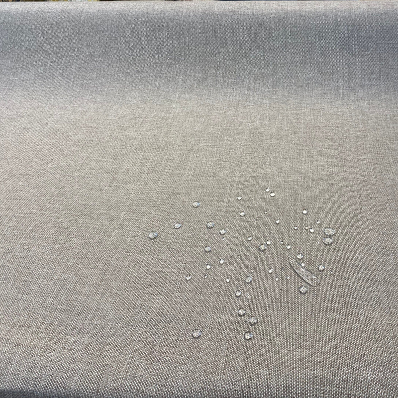 Sunbrella Verona Mushroom Solution Dyed Acrylic Fabric - Solid Mushroom, 56" Width (By The Yard)