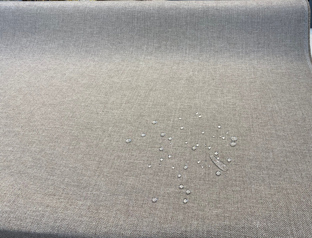 Sunbrella Verona Mushroom Solution Dyed Acrylic Fabric - Solid Mushroom, 56" Width (By The Yard)