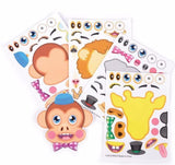 MAKE ZOO ANIMAL STICKERS - 12 COUNT (OVER-STOCK SALE)