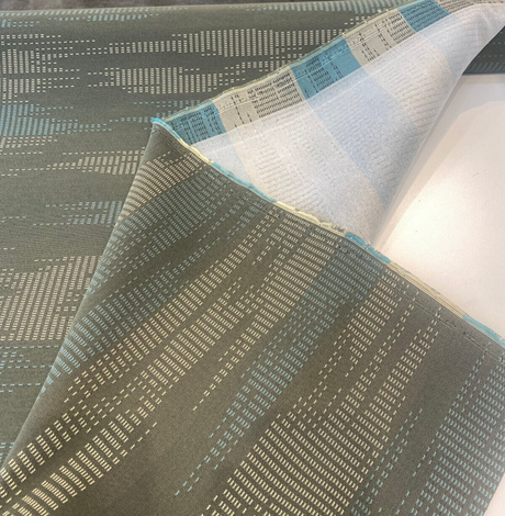 Sunbrella Acrylic Fabric - West Valley Green Touchdown, Green With Hints Of Green And Blue, 54" Width (1 Yard)