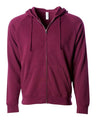 Independent Trading Co. Unisex Special Blend Raglan Full-Zip Hooded Sweatshirt