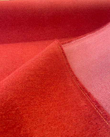 Sunbrella Felt Acrylic Fabric - Red Crimson Upholstery, 54" Width (1 Yard)