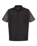 Red Kap Men's Tall Short Sleeve Automotive Crew Shirt