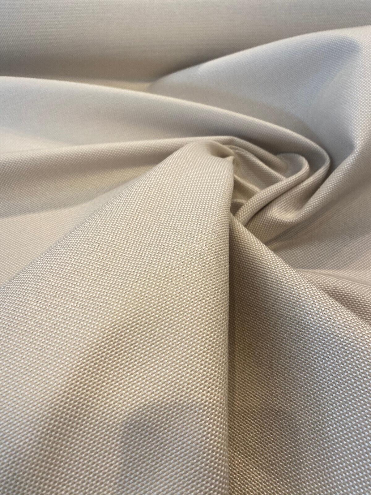 Sunbrella Delano Acrylic Fabric - Beige Plain, 54" Width (1 Yard)