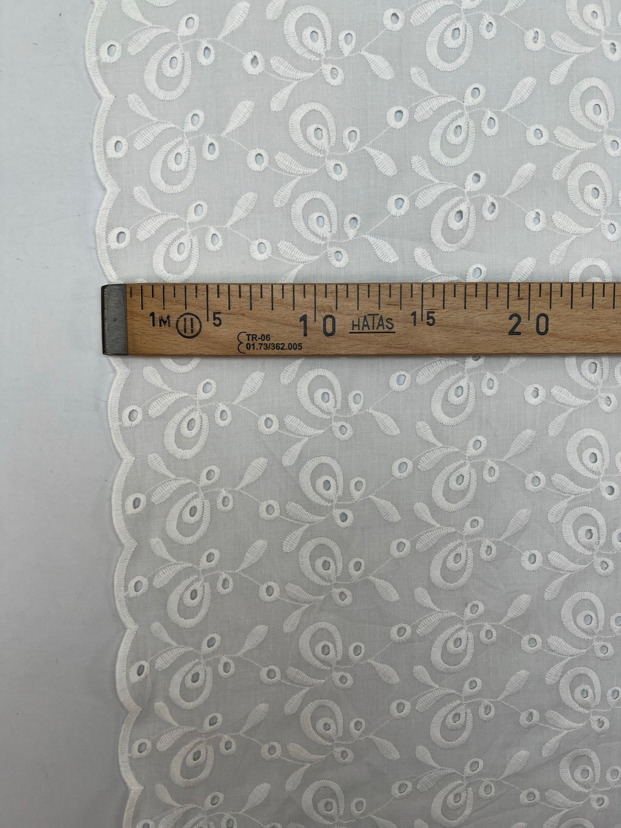 Cotton Broderie Anglaise Poplin White