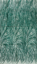Shell Glitter Design Mesh Lace Fabric - Glitter Shell Pattern, 54" Width (1 Yard)