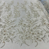 Beaded Embroidered Lace Mesh