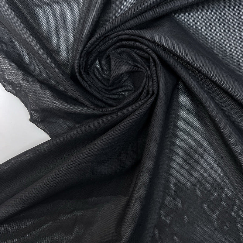 Black Mesh Lining Fabric