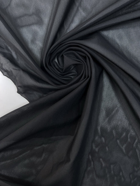 Black Mesh Lining Fabric