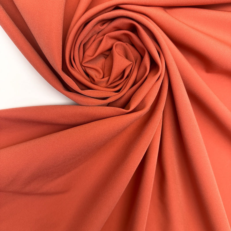 Orange Stretch Knitted Polyamide Fabric