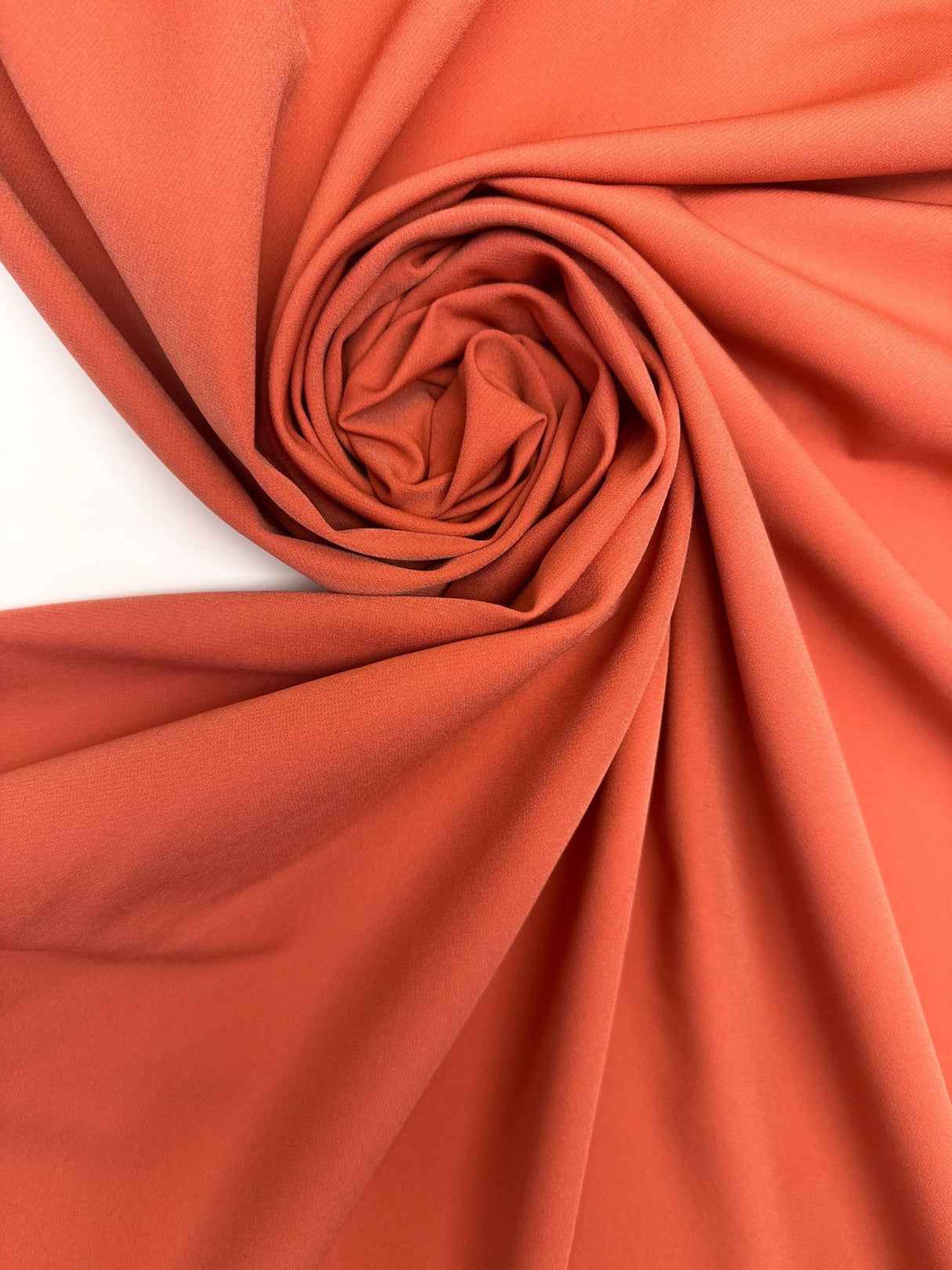 Orange Stretch Knitted Polyamide Fabric