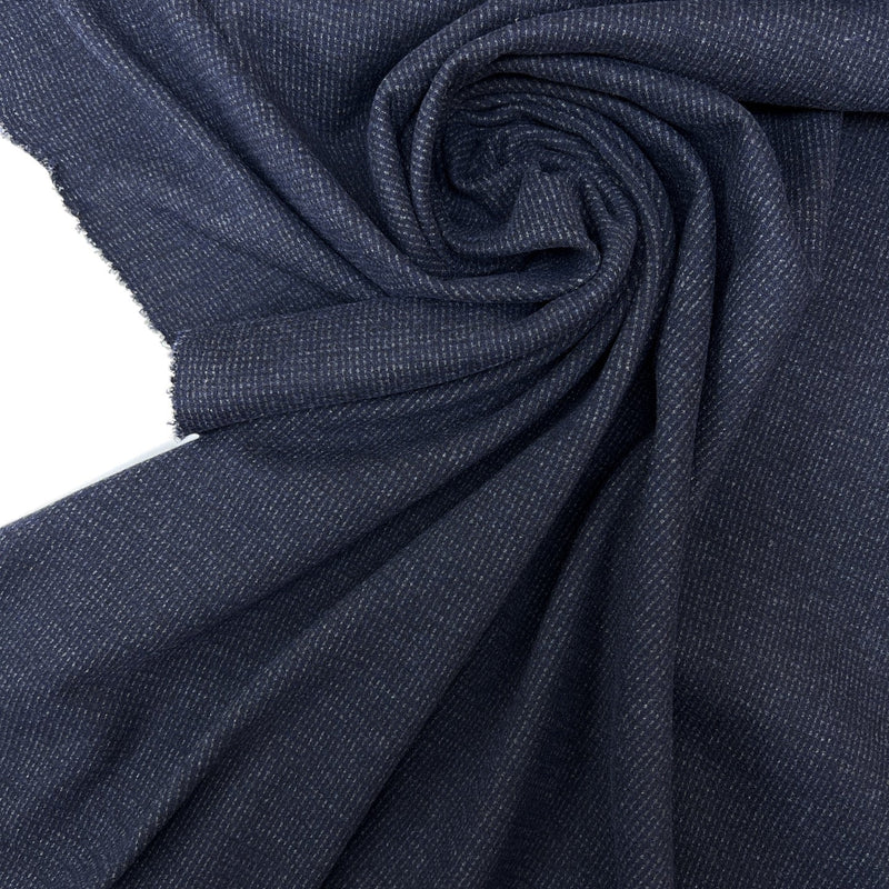 Polyester Blend Knit Gray-Blue Striped