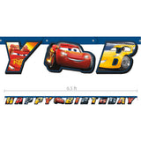 Cars Happy Birthday Banner