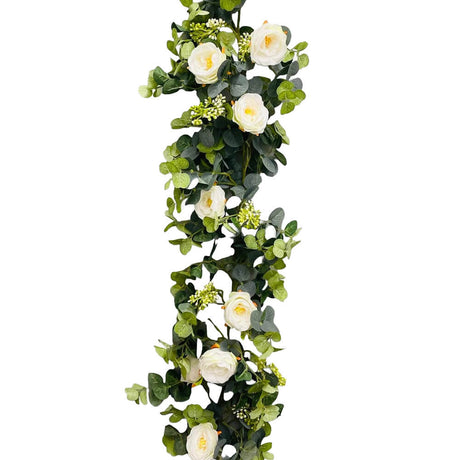 Eucalyptus Garland With Flowers