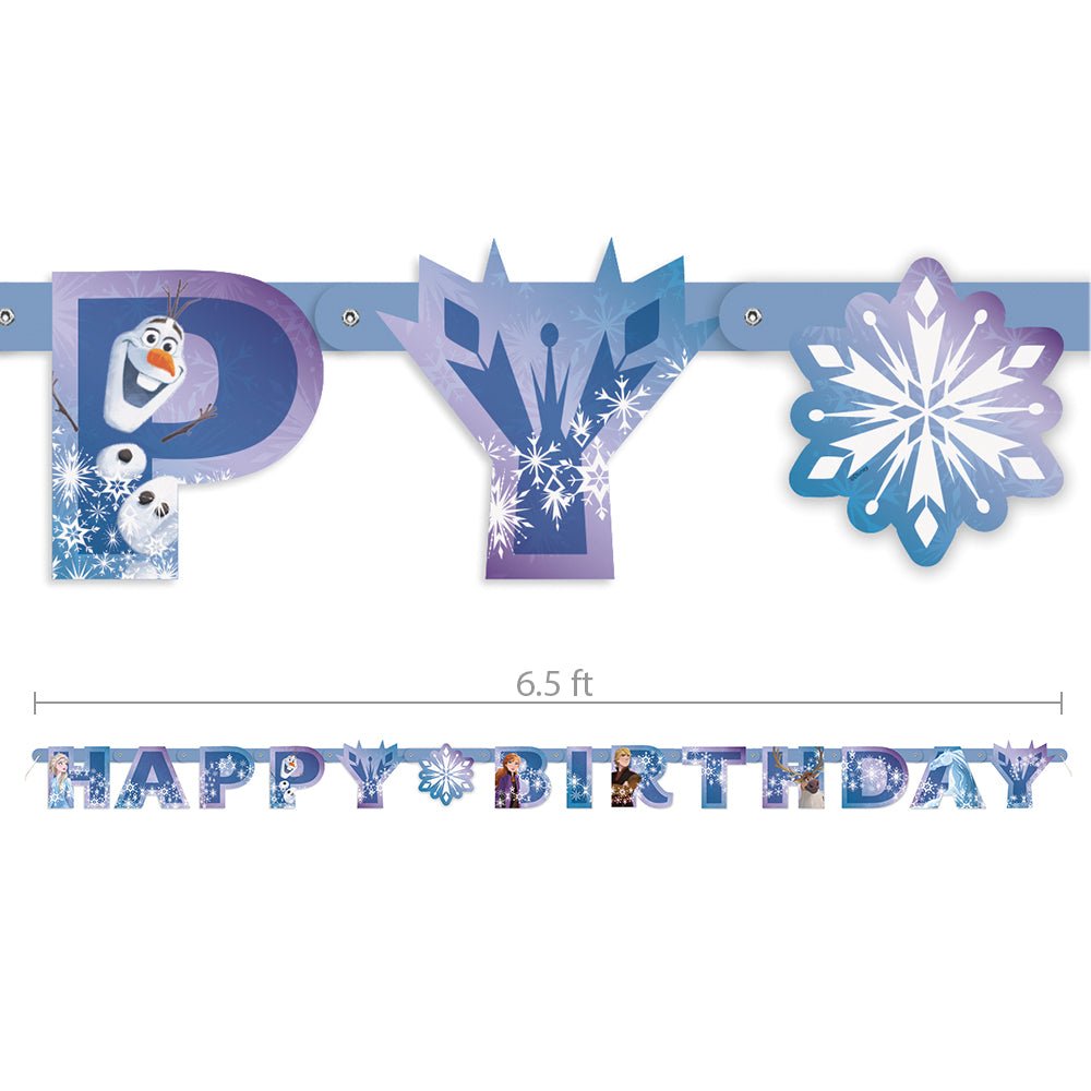 Frozen Happy Birthday Banner