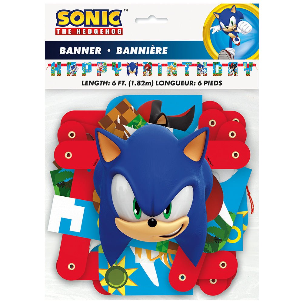 Sonic the Hedgehog Birthday Banner