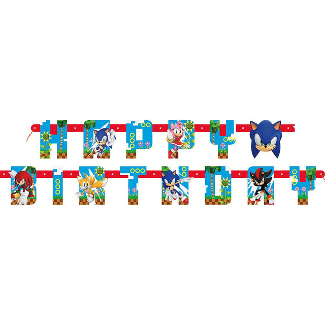 Sonic the Hedgehog Birthday Banner