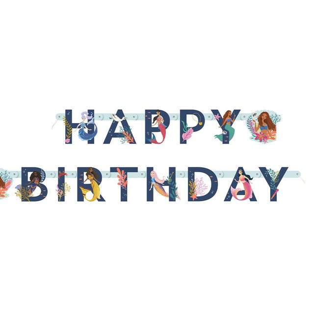 The Little Mermaid Birthday Banner
