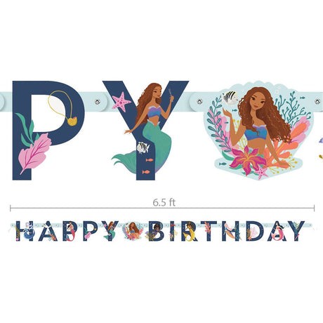 The Little Mermaid Birthday Banner