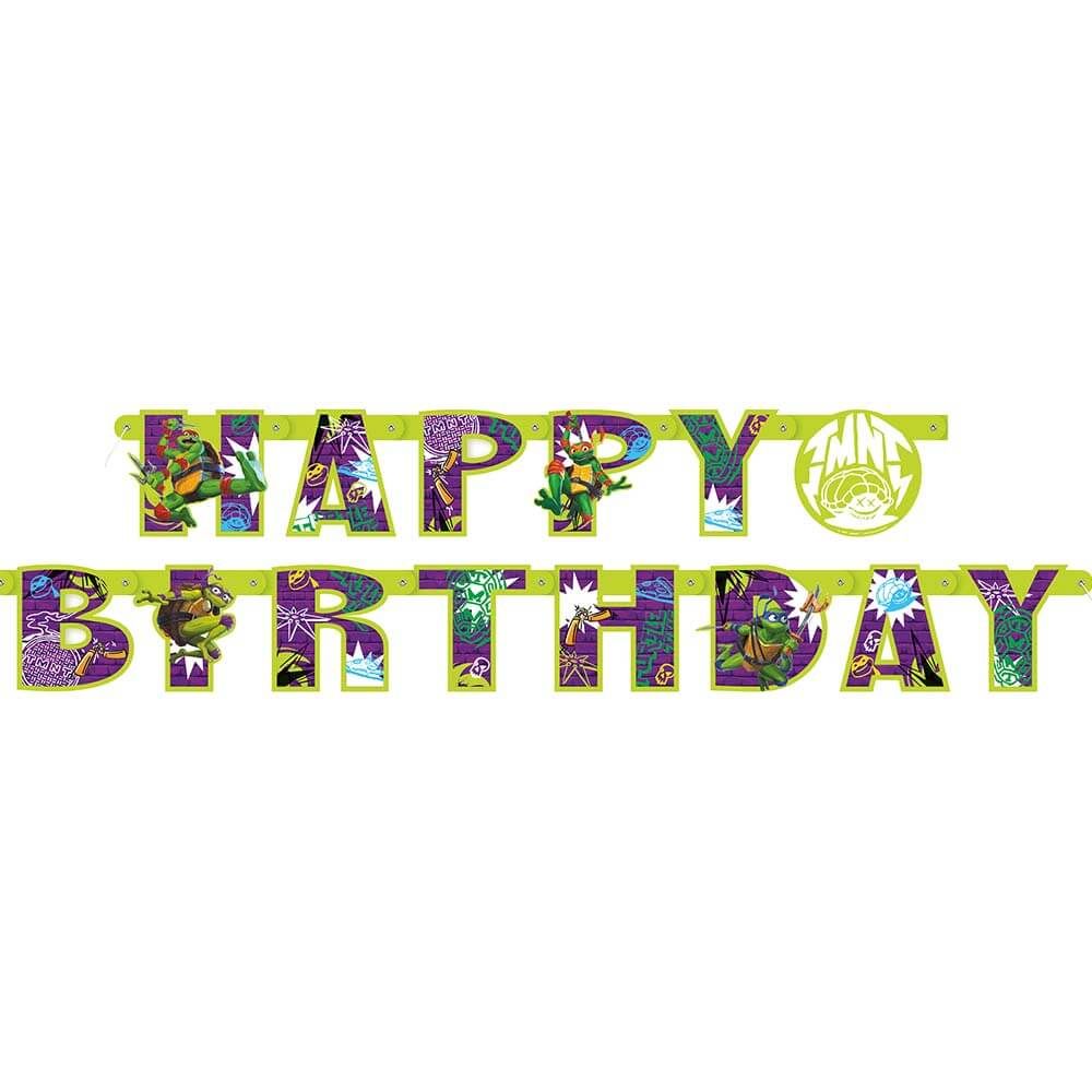 Teenage Mutant Ninja Turtles Birthday Banner