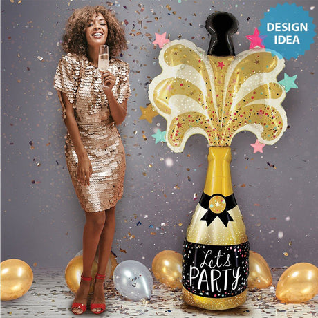 Foil Balloon Special Delivery Party Champagne