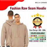 BELLA + CANVAS® Fashion Raw Seam Hoodie
