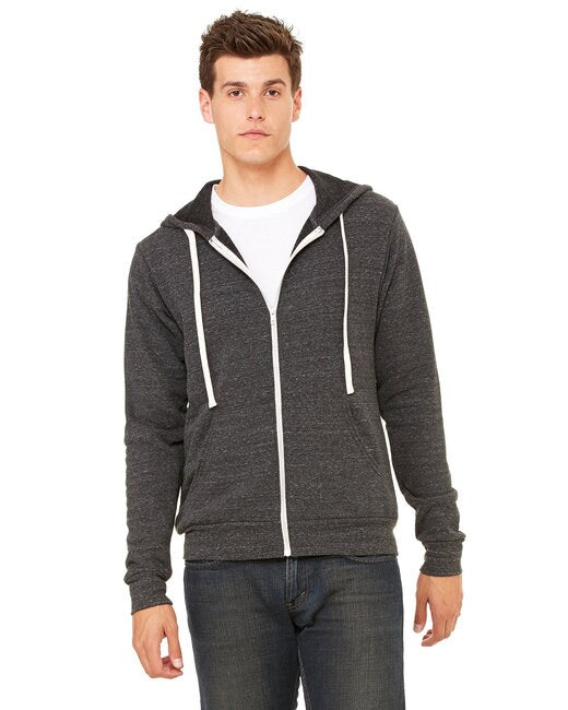 BELLA + CANVAS® Triblend Sponge Fleece Full Zip Hoodie