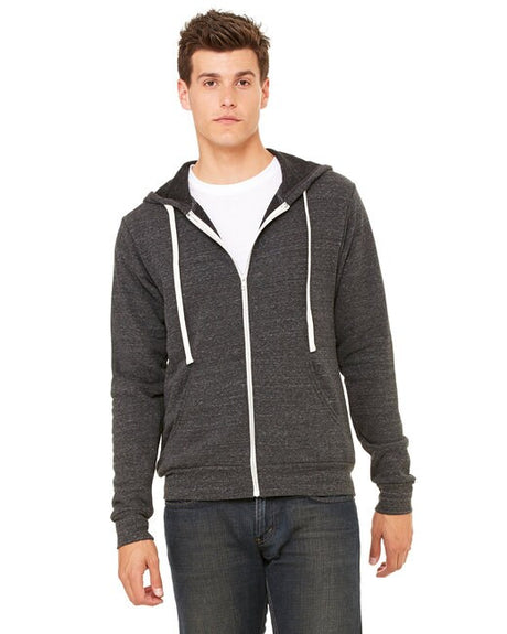 BELLA + CANVASÂ Triblend Sponge Fleece Full Zip Hoodie - S