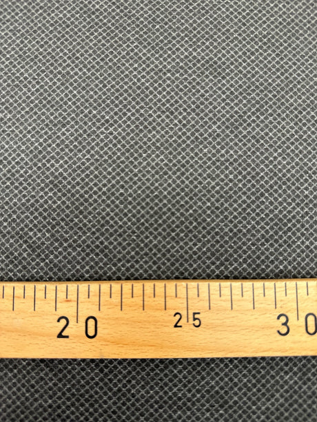 Viscose Knit Geometric Gray Stretch Fabric
