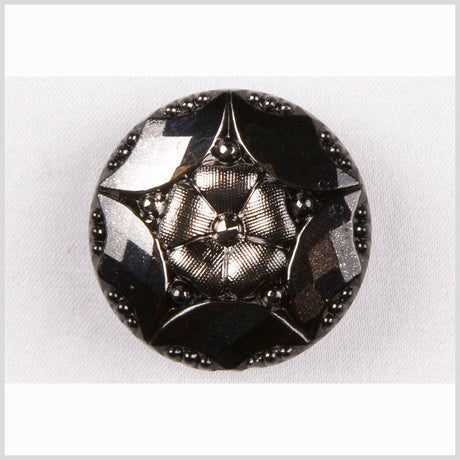 Platinum Shaded Glass Button - 44L/28mm