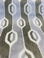 Paxton Belgian Velvet Upholstery Fabric - Platinum Silver Ogee Stripe, 54" Width (1 Yard)